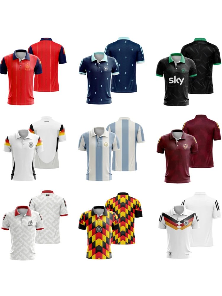 Various National Team Inspired Polo Shirts