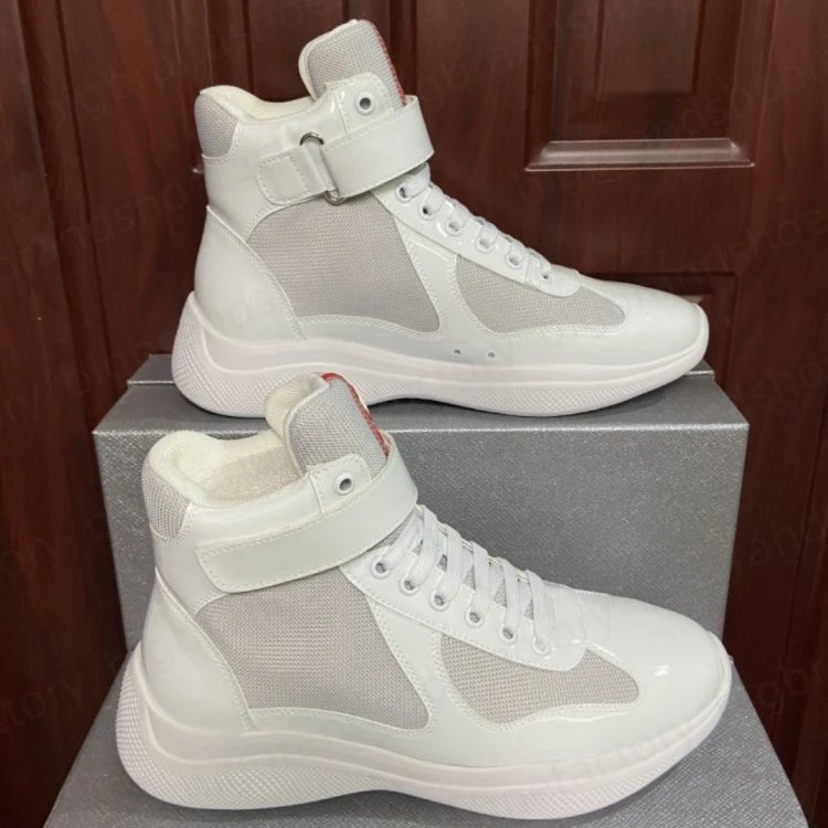 Prada Sneakers 6108 High-Top Ankle-Strap — C5