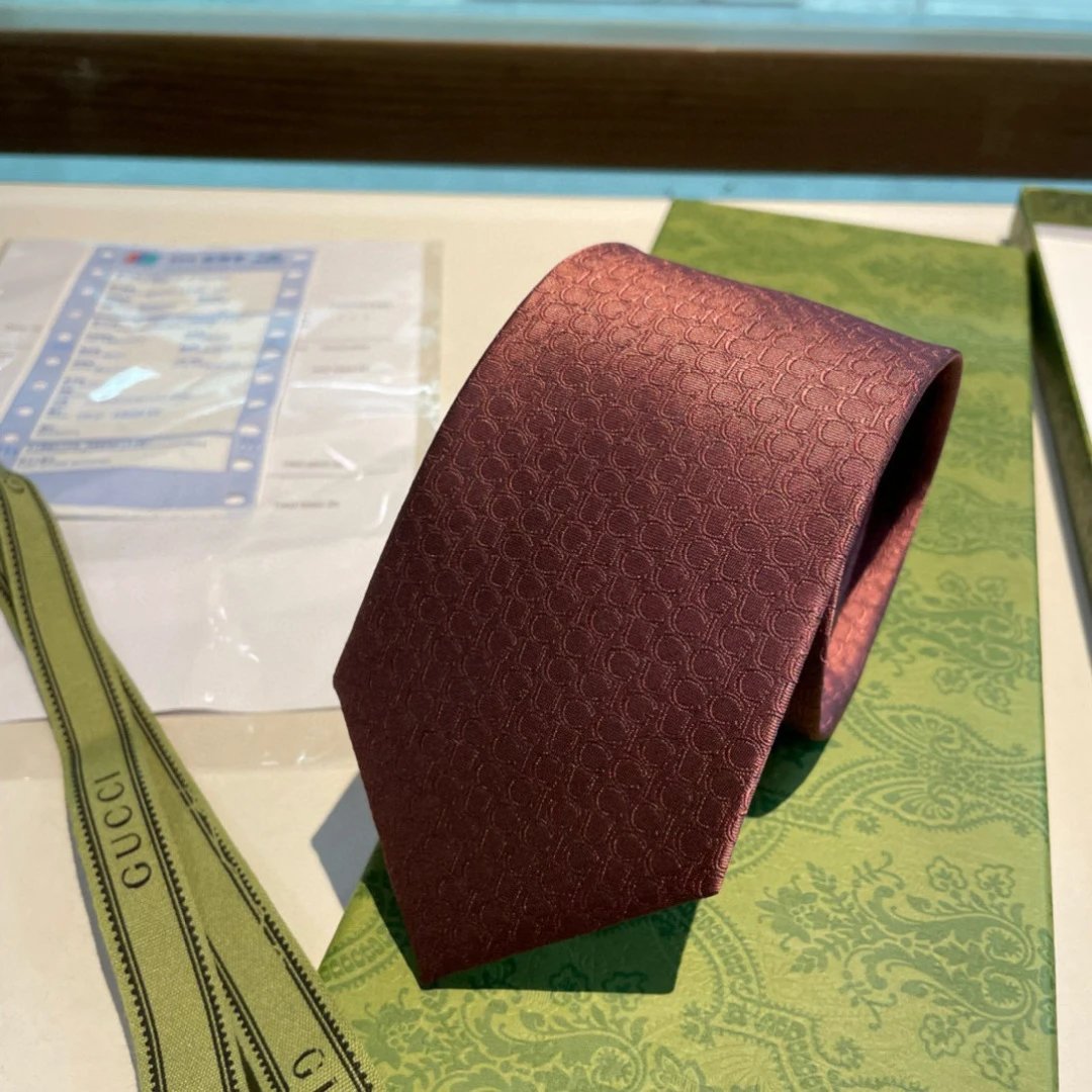 Gucci Ties Interlocking G Pattern Tie — 01