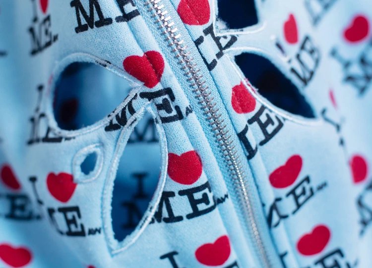 Unbranded Hoodies & Sweatshirts Zip-Up Hooded I Heart Me Print Sweatshirt image 5