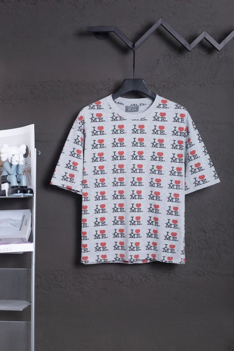 Ash Williams T-Shirts Printed Short-Sleeve Crew-Neck T-Shirt — SKU-11-Light Gray Short Sleeve