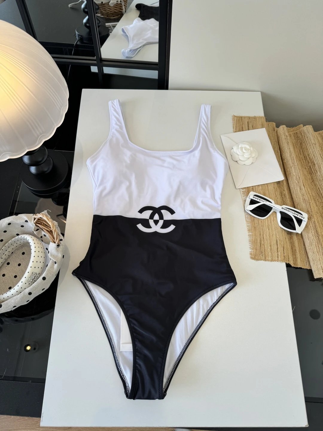Chanel Swimwear Logo-print one-piece and bikini styles — 6