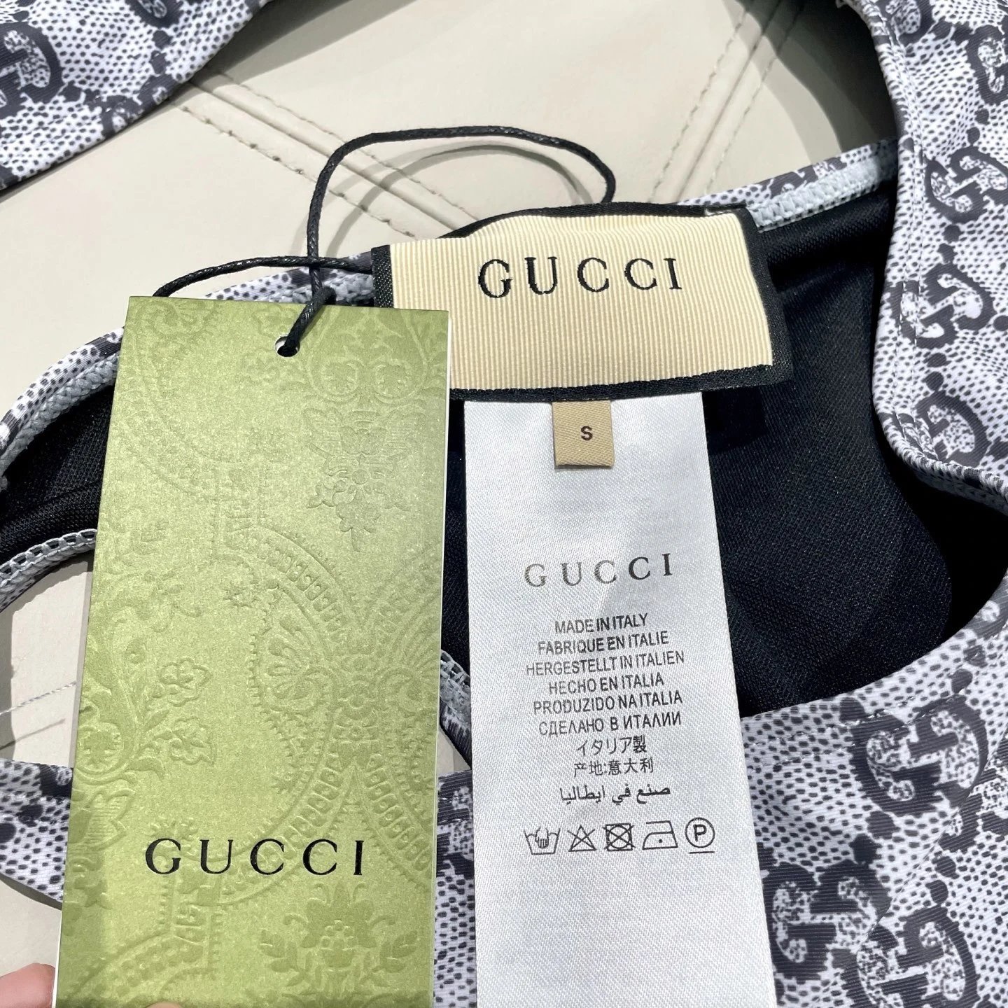 Gucci Swimwear One-Shoulder Cutout One-Piece Swimsuit image 6