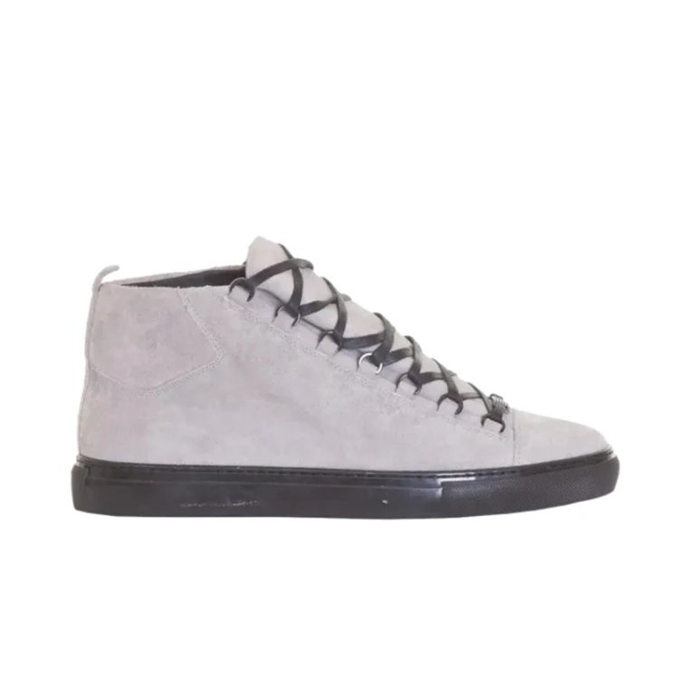 Unbranded Sneakers High-Top Lace-Up Leather — 21