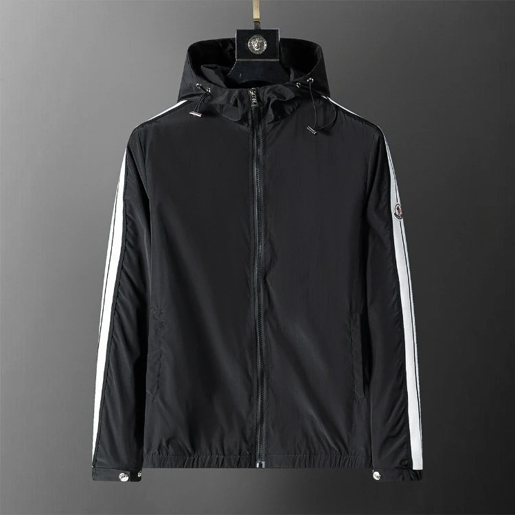Unbranded Jackets Zip-Up Windbreaker — SKU-10-Black 56030