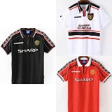 Umbro Manchester United 1992-93 Away/Third/Black Retro Football Jerseys