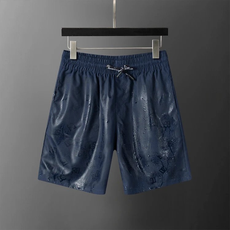 Louis Vuitton Shorts Elastic-waist drawstring monogram-print — SKU-08-28100 Royal Blue