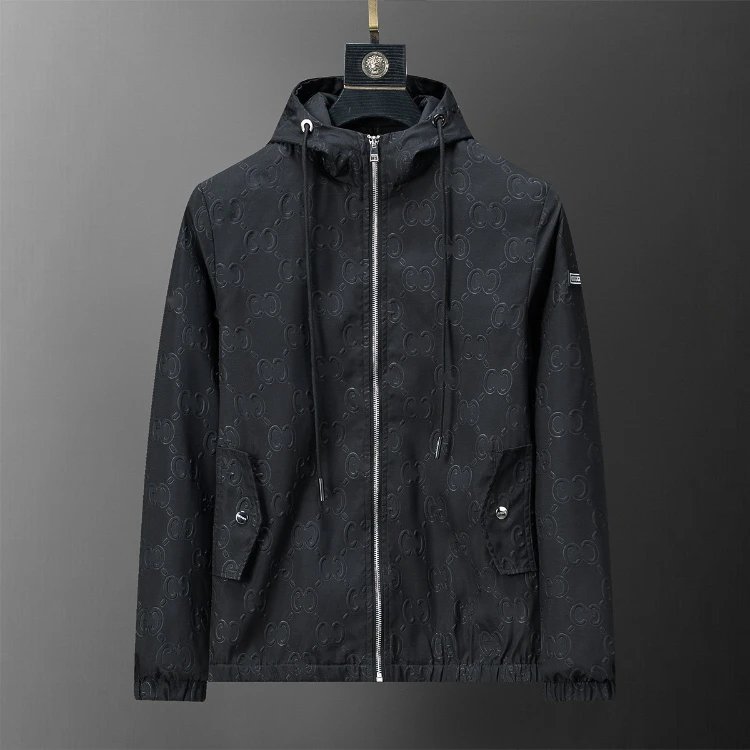 Unbranded Jackets Zip-Up Windbreaker — SKU-15-Black 56039