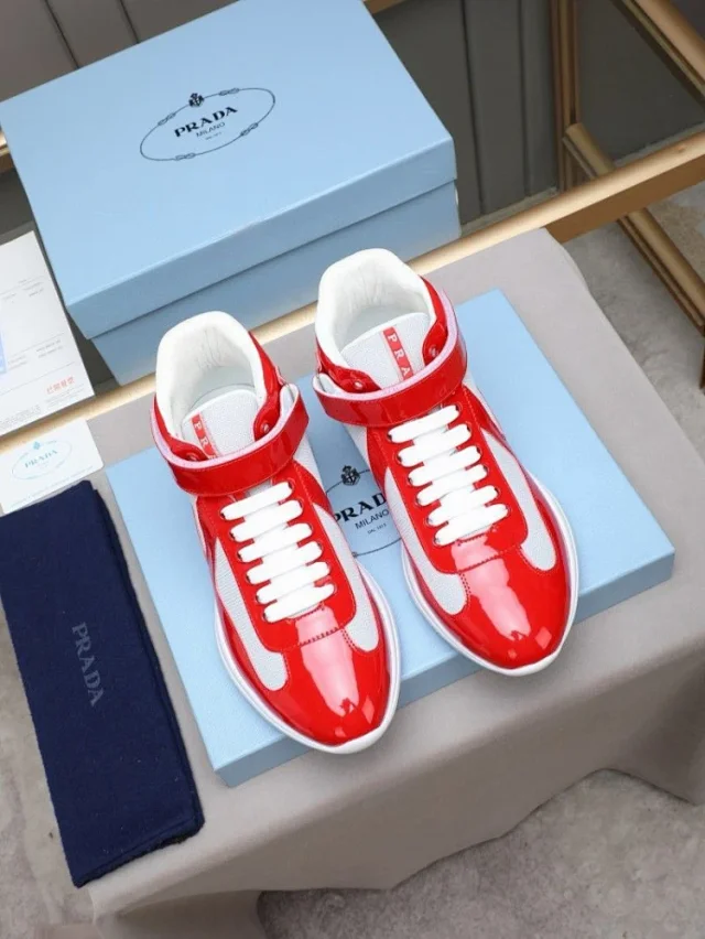 Prada Sneakers 6108 High-Top Ankle-Strap product detail image 3