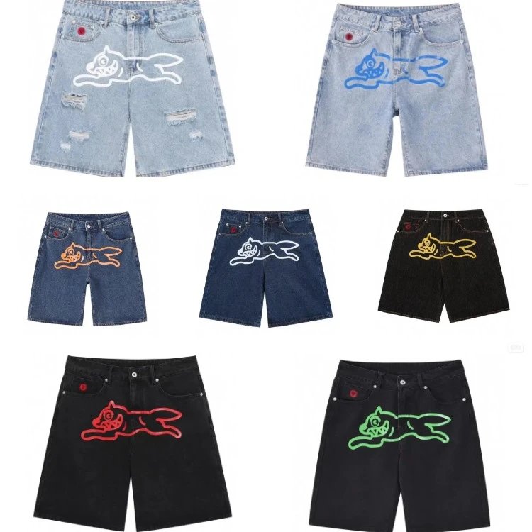 Bape Ape Head Denim Shorts