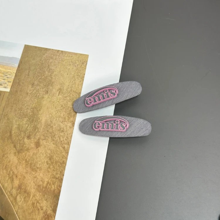 emis Uncategorized Logo Snap Hair Clips and Mini Claw — SKU-02-lavender pair