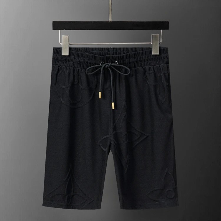 Unbranded Shorts Drawstring printed casual — SKU-44-29065 Black