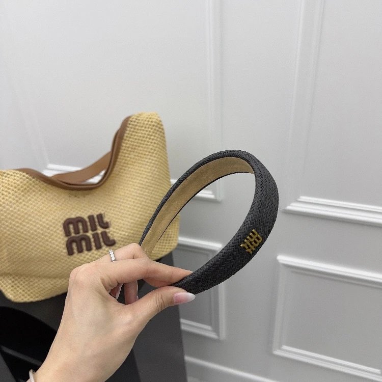 Miu Uncategorized Woven Padded Headband image 4