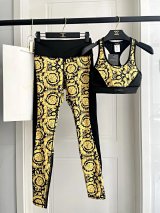 Versace Baroque Print Sports Bra and Leggings Set