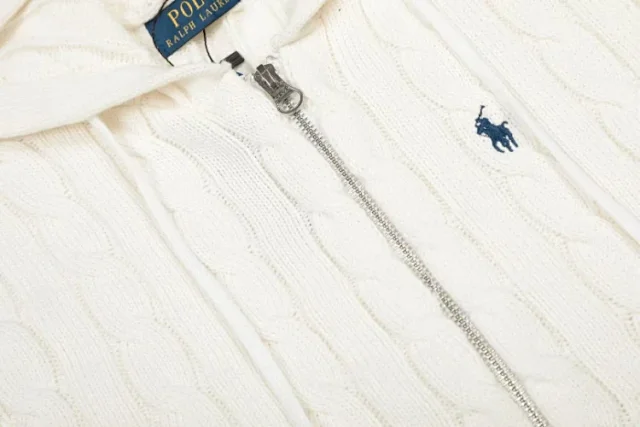 Polo Ralph Lauren Hoodies & Sweatshirts Cable-Knit Full-Zip Hooded Sweater product detail image 4