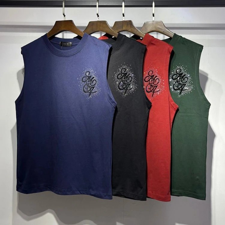 AMIRI Embroidered Logo Tank Tops [4 styles]