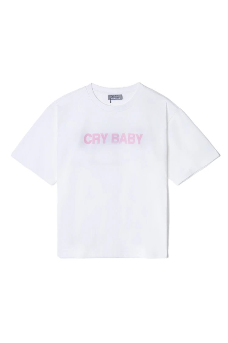 Ash Williams T-Shirts Printed Short-Sleeve Crew-Neck T-Shirt — SKU-01-White Powder