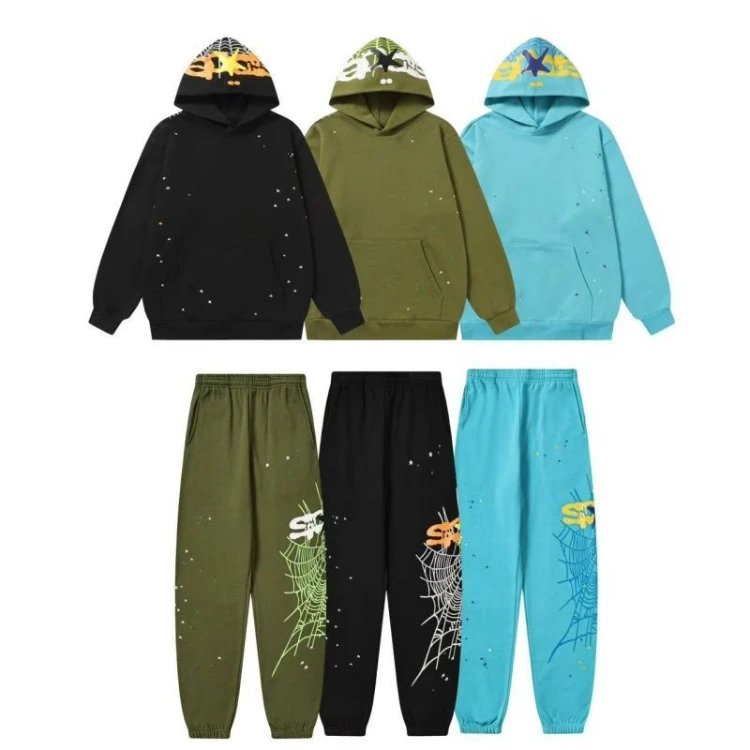 Sp5der Web-Print Hoodies & Joggers [6 styles]