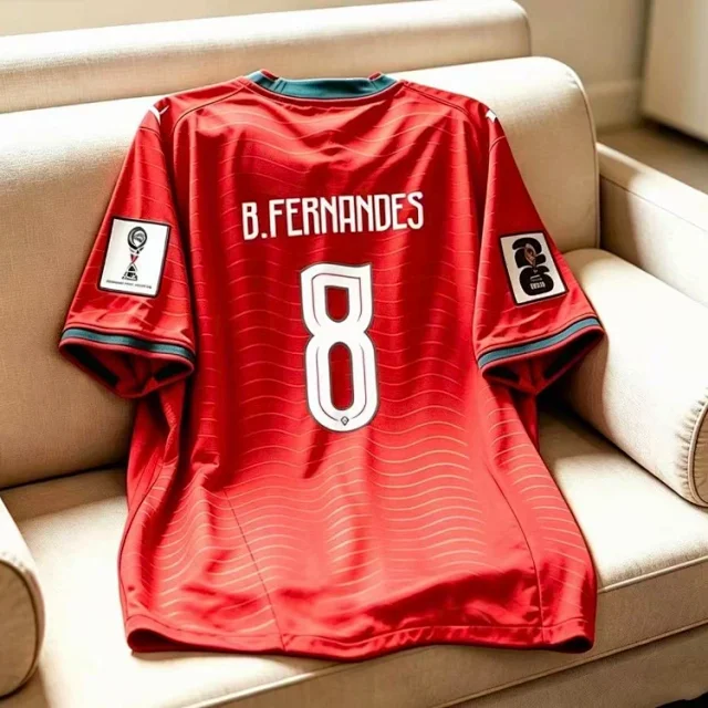Unbranded Football Jerseys Portugal National Team Home/Away Jersey with Player Name and Number product detail image 9