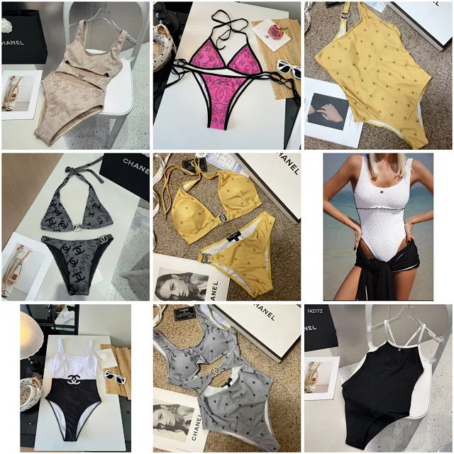 Chanel Swimwear Logo-print one-piece and bikini styles product detail image 1