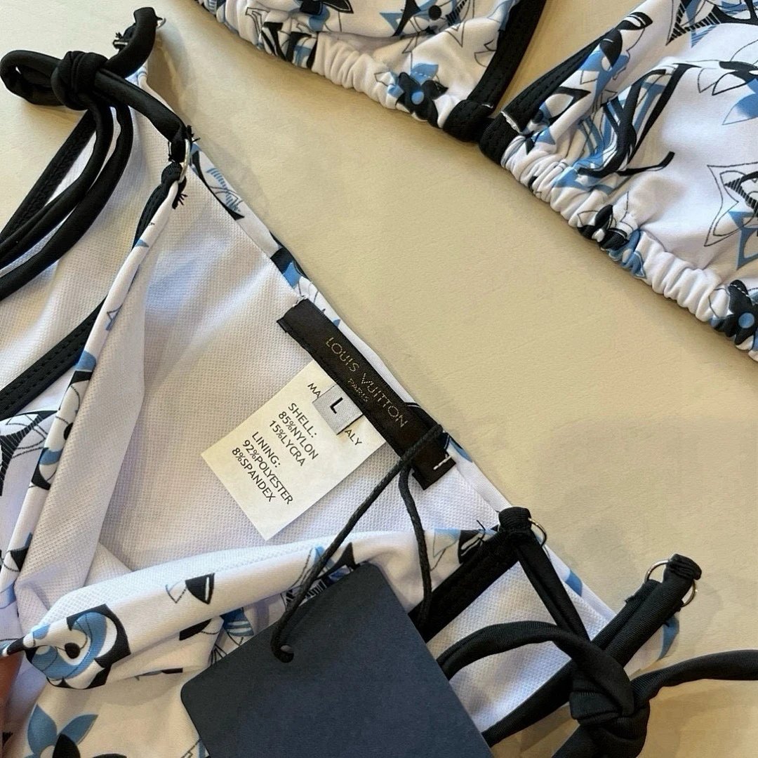 Louis Vuitton Swimwear Triangle tie-side bikini set image 10