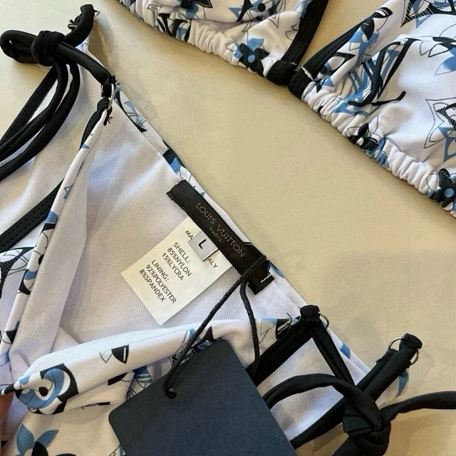 Louis Vuitton Swimwear Triangle tie-side bikini set product detail image 10