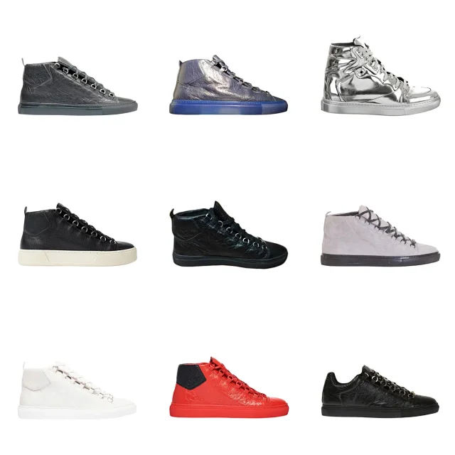 Unbranded Sneakers High-Top Lace-Up Leather product detail image 1