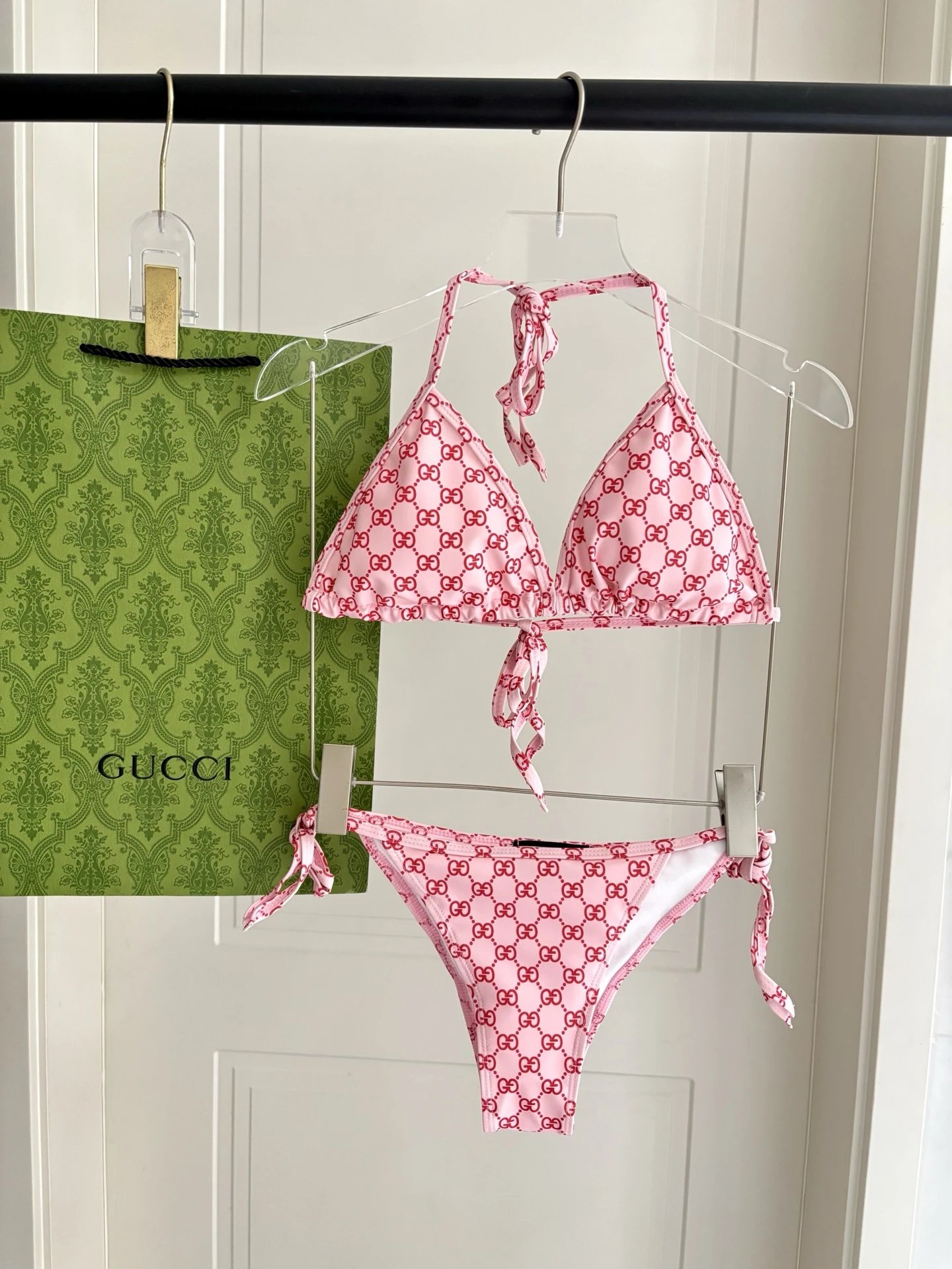 Gucci Swimwear Two-Piece Bikini Set — powder