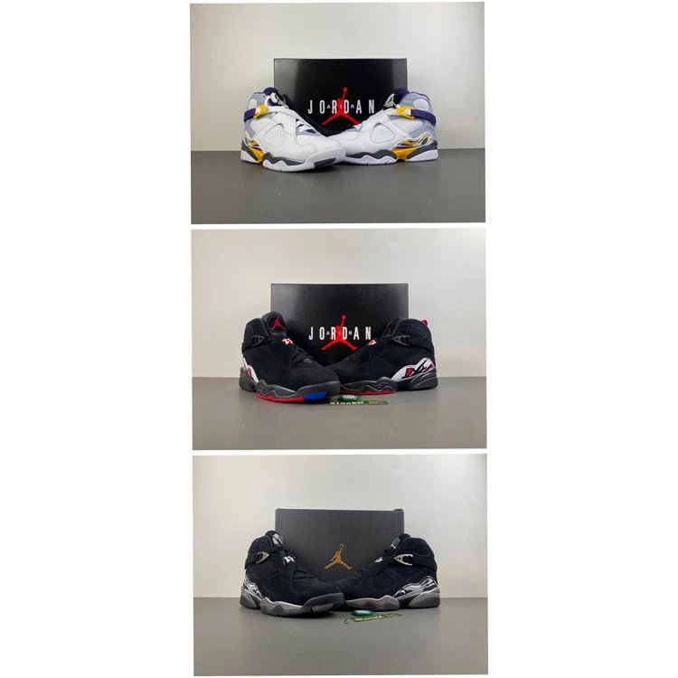 Air Jordan 8 Retro Sneakers [3 styles]
