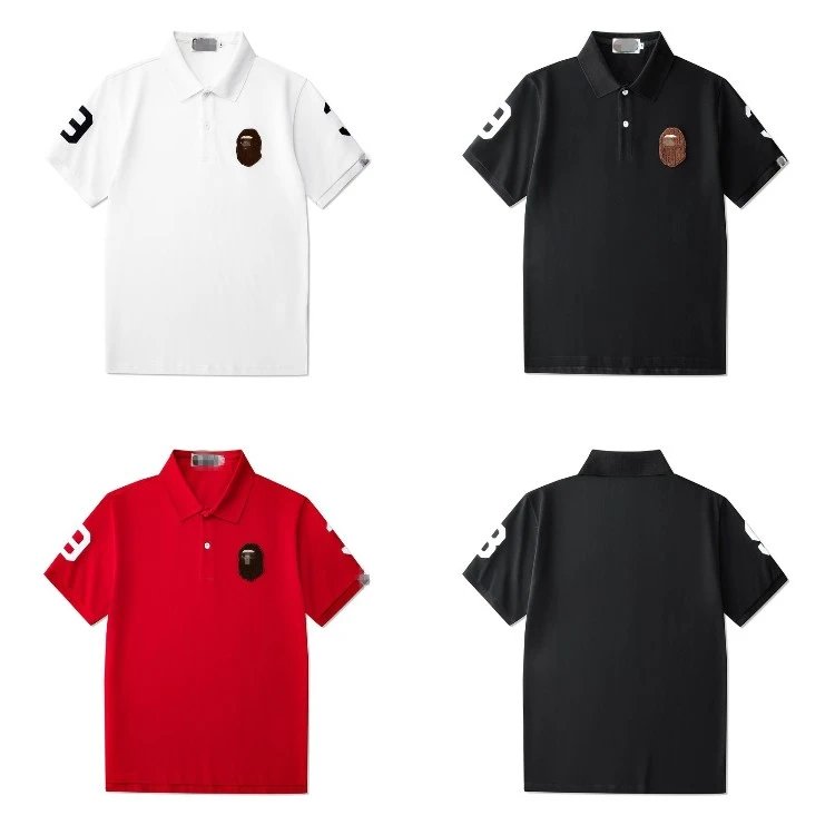 BAPE Ape-Head Logo Polo Shirts [3 styles]