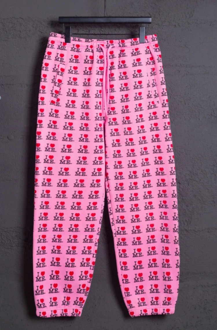 Unbranded Hoodies & Sweatshirts Zip-Up Hooded I Heart Me Print Sweatshirt — SKU-06-MQ911 Pink Pants (Fleece)