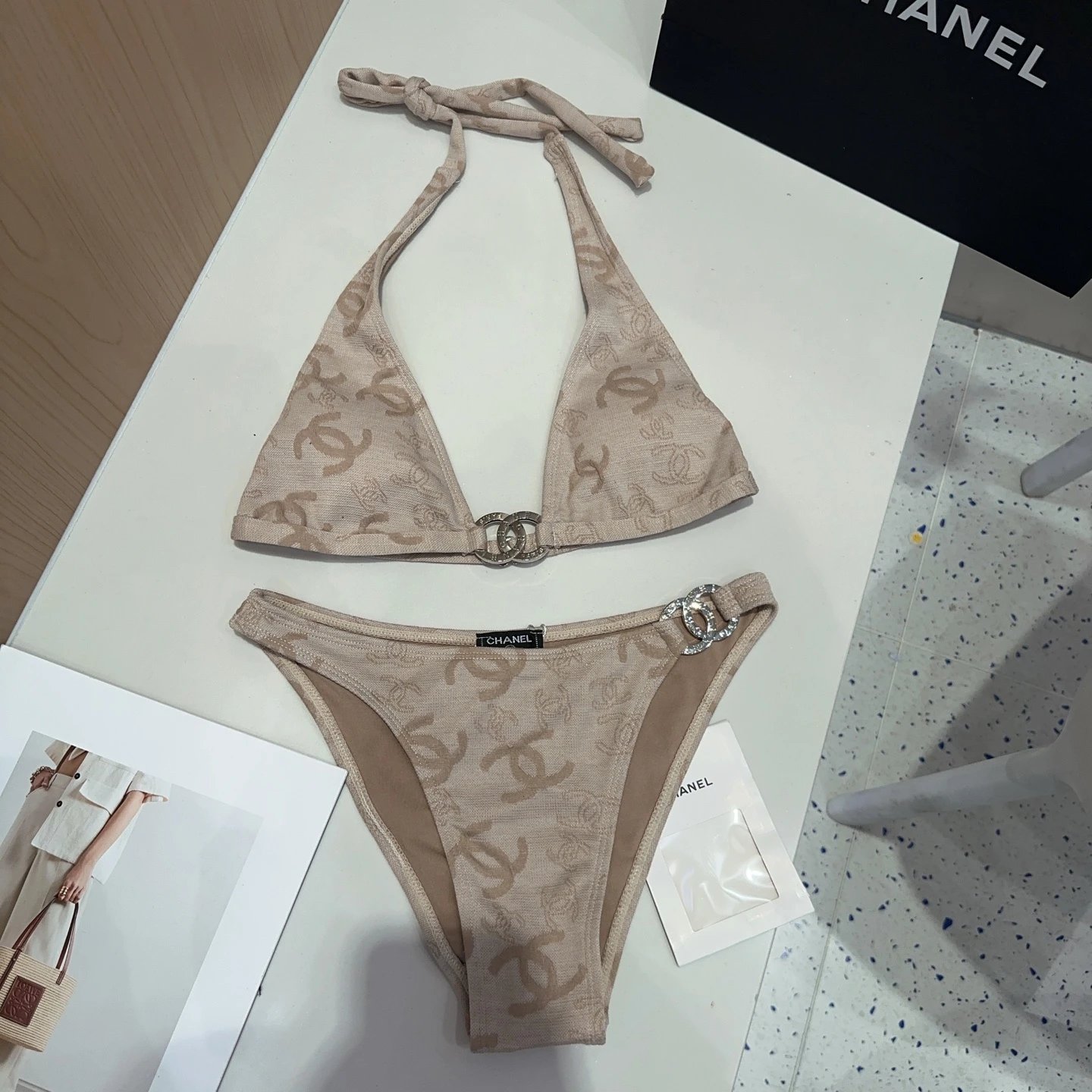 Chanel Swimwear Logo-print one-piece and bikini styles — 5