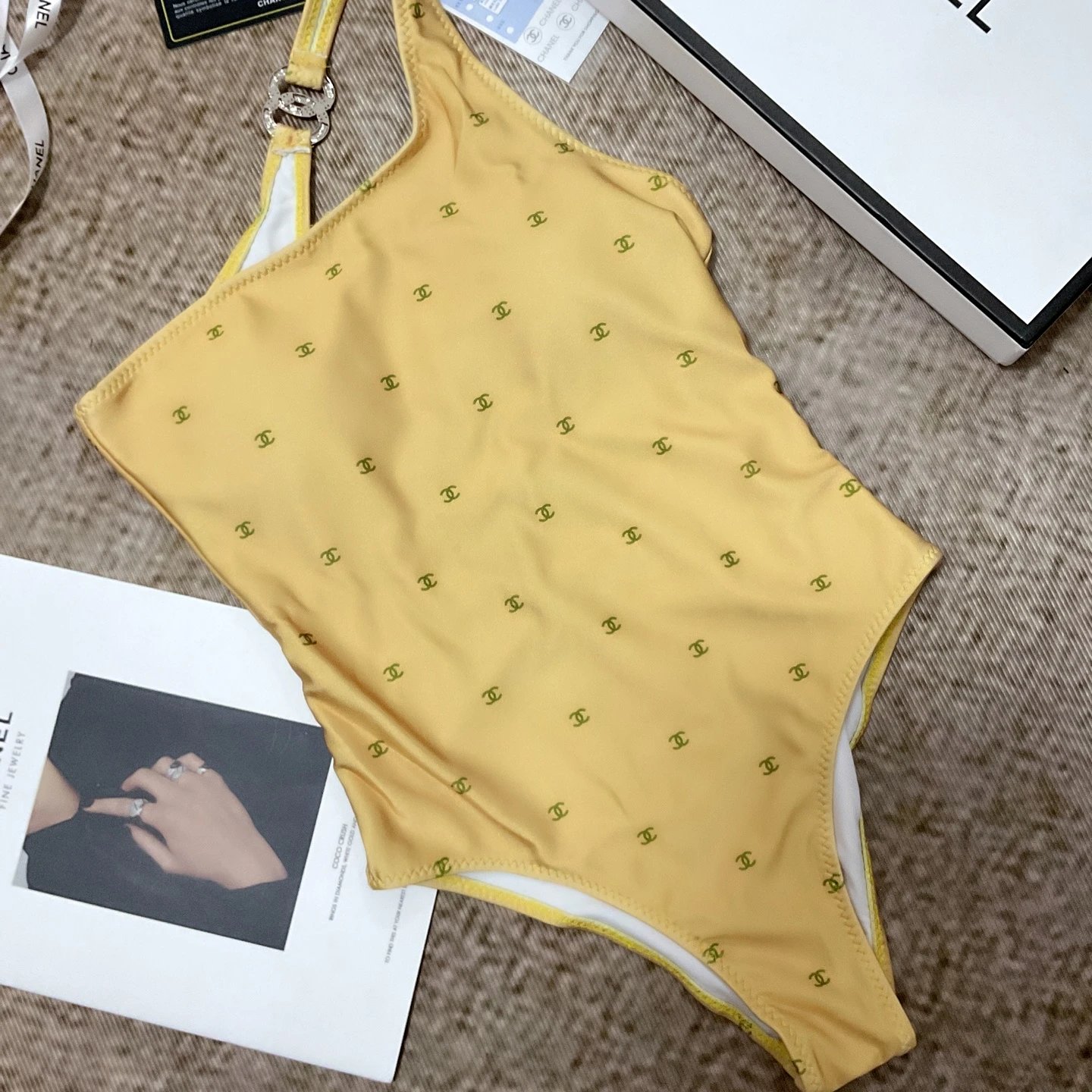 Chanel Swimwear Logo-print one-piece and bikini styles — 13