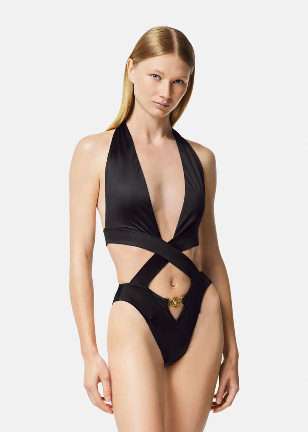 Versace Swimwear Cutout one-piece swimsuit with Medusa hardware image 8