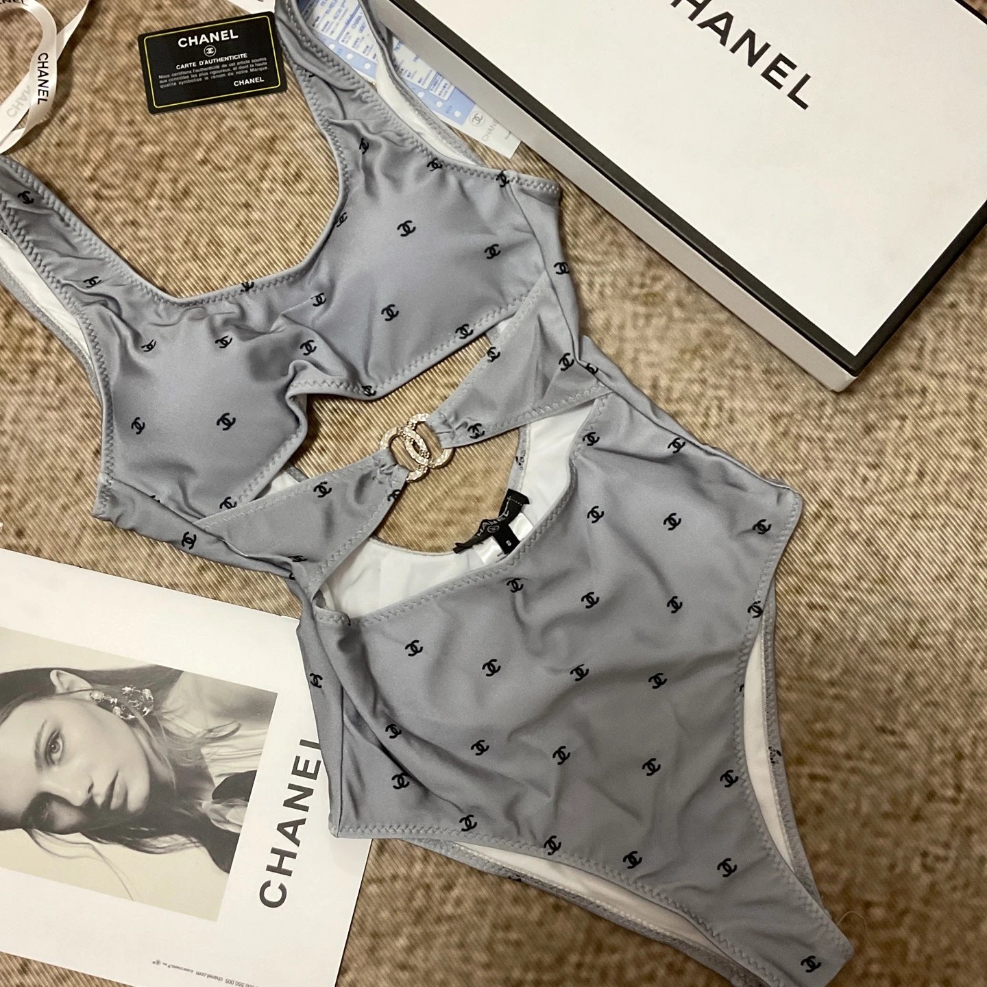 Chanel Swimwear Logo-print one-piece and bikini styles — 10