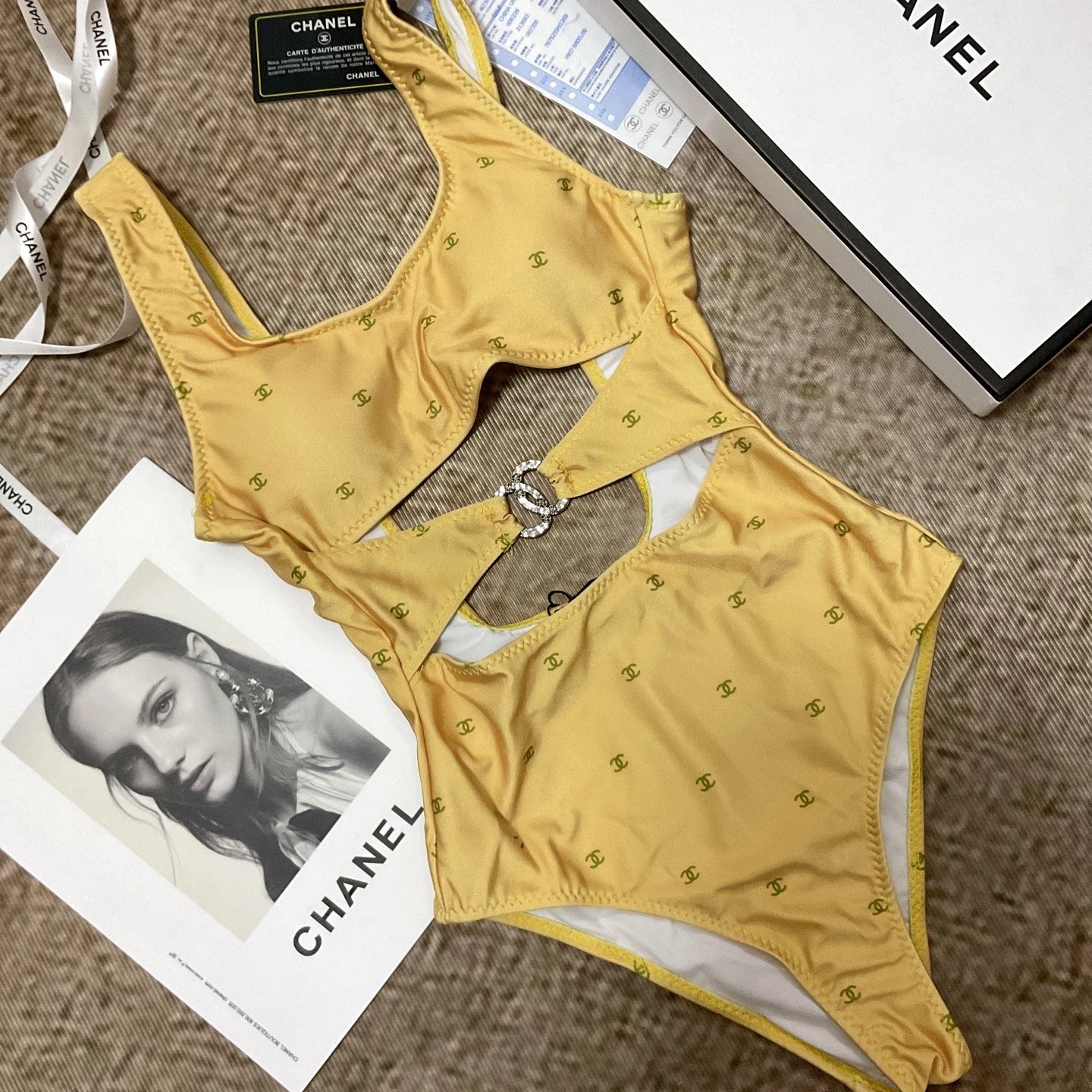 Chanel Swimwear Logo-print one-piece and bikini styles — 11