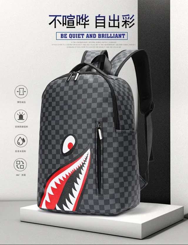 Sprayground Backpacks Shark Mouth Design product detail image 2