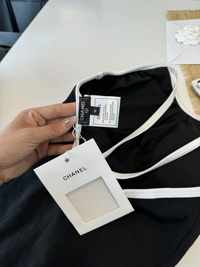 Chanel Swimwear Logo-print one-piece and bikini styles product detail image 10