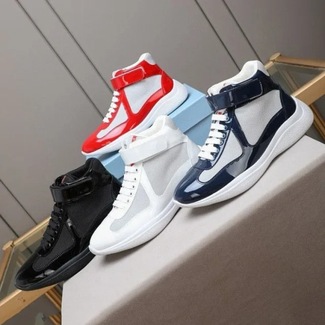 Prada Sneakers 6108 High-Top Ankle-Strap product detail image 1