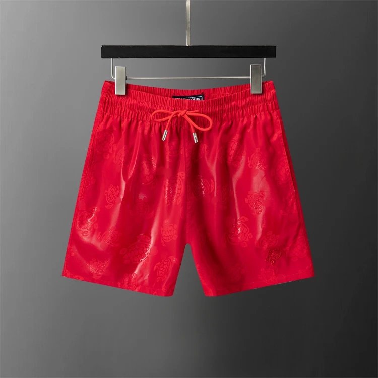 Louis Vuitton Shorts Elastic-waist drawstring monogram-print — SKU-19-28134 Bright Red
