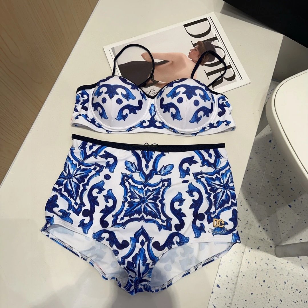 Dolce & Gabbana Swimwear Two-Piece Bikini Swimsuit — 10