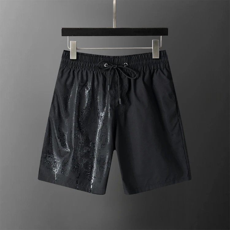 Louis Vuitton Shorts Elastic-waist drawstring monogram-print — SKU-05-28099 Black