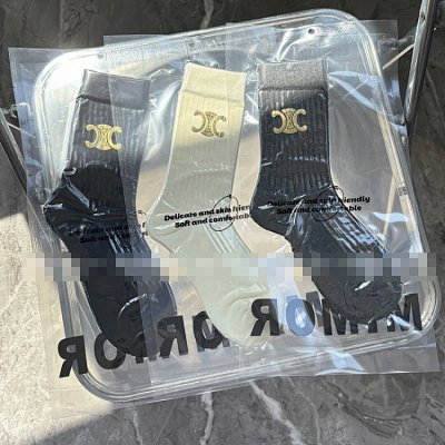 Celine Triomphe Logo Socks
