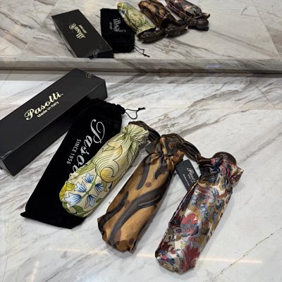 Pasotti Rabbit-Handle Silk Umbrellas [3 styles]
