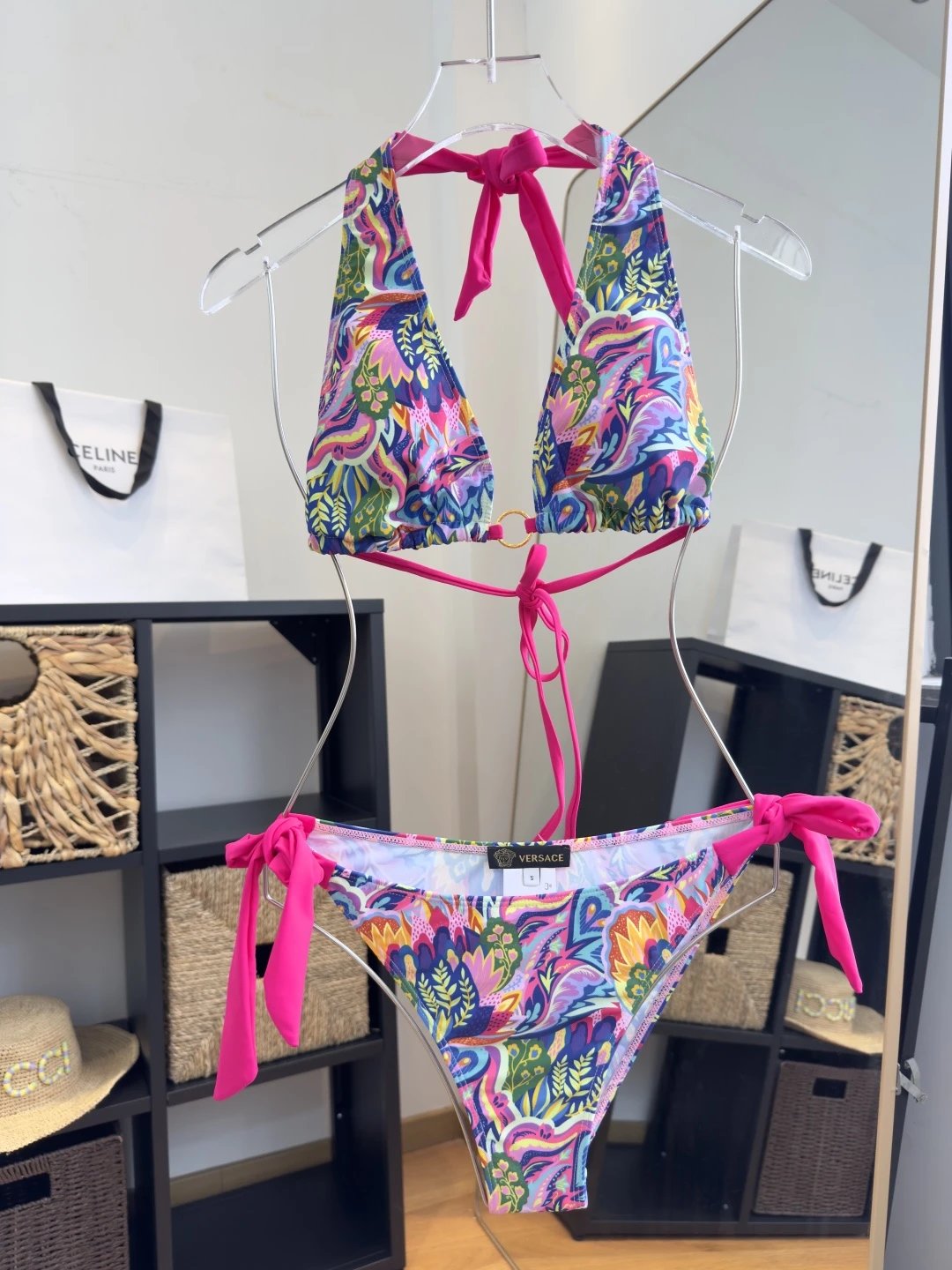 Versace Swimwear Two-Piece Triangle Bikini Set image 7