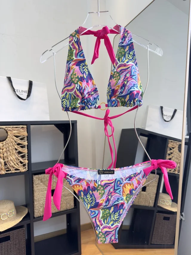 Versace Swimwear Two-Piece Triangle Bikini Set product detail image 7