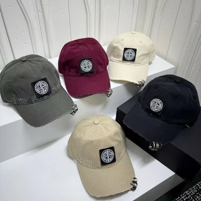 Stone Island Compass-Logo Baseball Caps [5 styles]