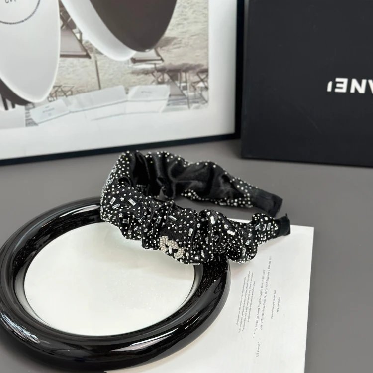 Unbranded Uncategorized Ruffled Rhinestone Headband image 6
