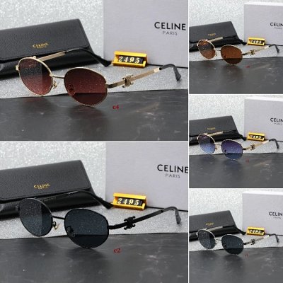 Celine Round Metal Frame Sunglasses