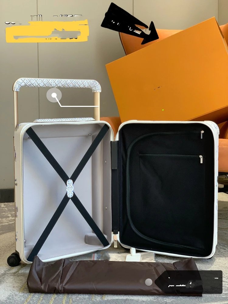 Unbranded Travel Bags Four-wheel hard-shell trolley suitcase with telescopic handle image 3